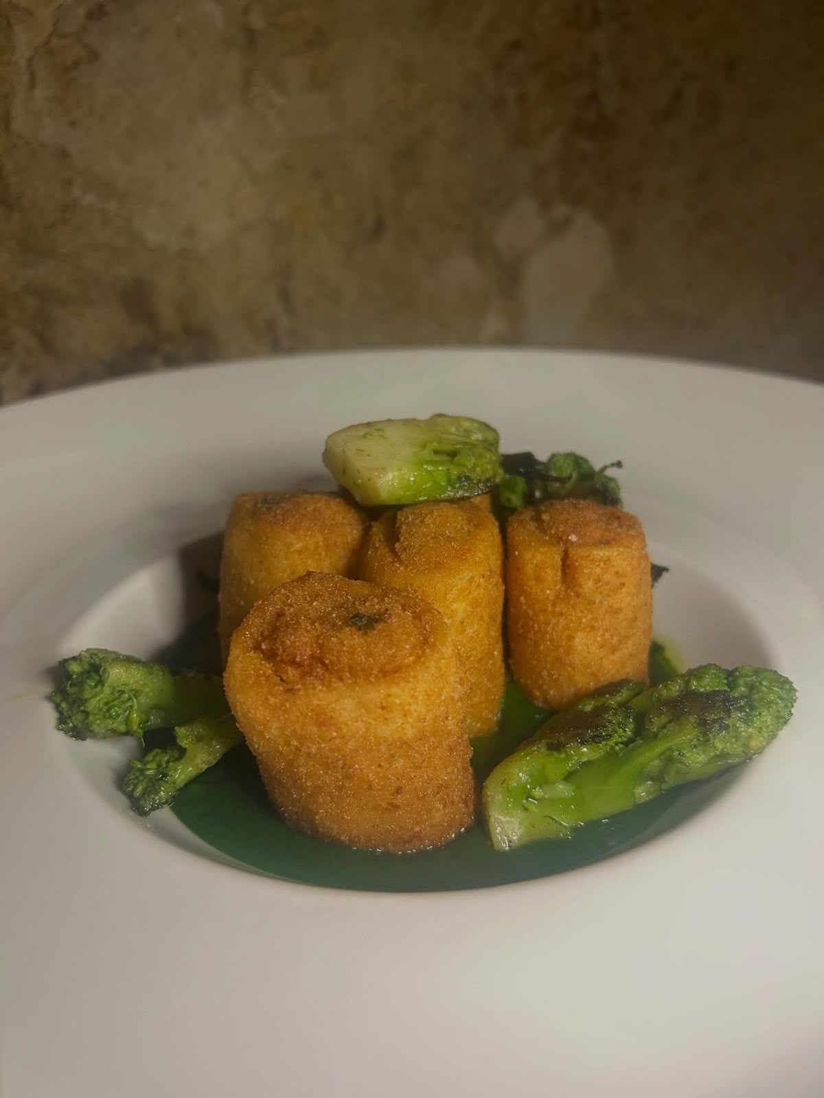 Sformatini fritti con broccoli